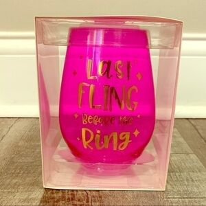 SLANT‎ Collections Jumbo “Last Fling Before the Ring” Stemless Wine Glass – 30oz